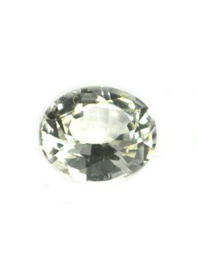 WHITE SAPPHIRE OVAL CUT 0.67 CTS - NATURAL SRI LANKA LOOSE GEMSTONE 13828