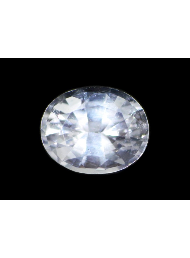 WHITE SAPPHIRE OVAL CUT 0.67 CTS - NATURAL SRI LANKA LOOSE GEMSTONE 14882