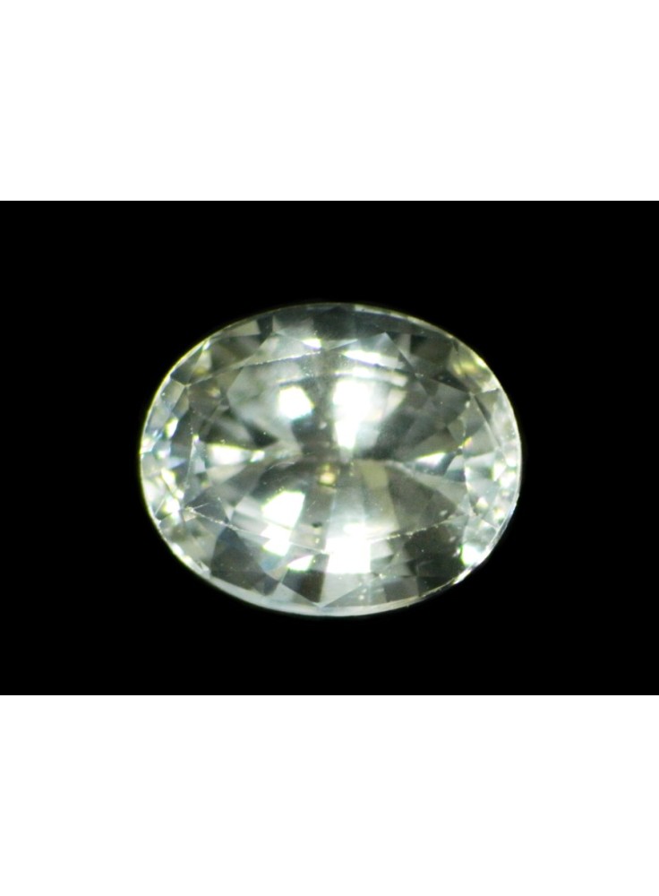 WHITE SAPPHIRE UNHEATED 0.90 CTS 17700 - HIGHLY LUSTROUS GEM