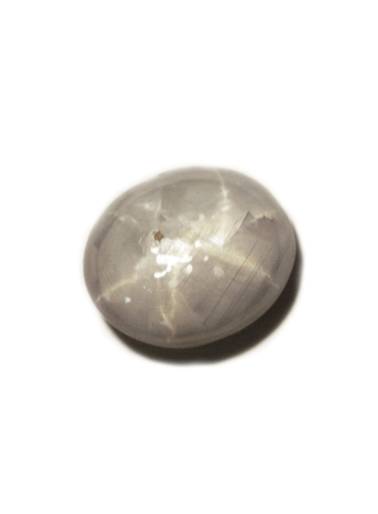 Star Sapphire Double Star Medium Gray 2.63 Cts 18213 - Rare Collectors Gem