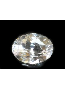 WHITE SAPPHIRE UNHEATED 1.44 CTS 18690 -  TINT OF PINK - HIGHLY LUSTROUS GEM