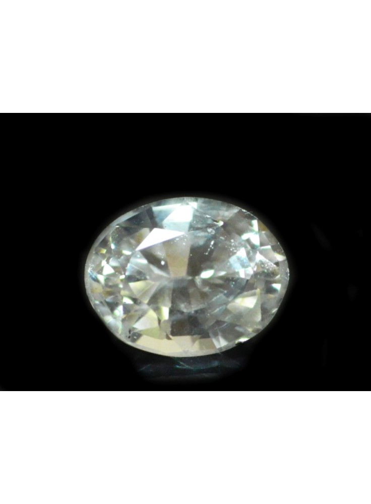 WHITE SAPPHIRE UNHEATED 1.16 CTS 18695 - HIGHLY LUSTROUS GEM