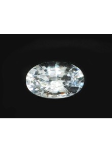 WHITE SAPPHIRE 1.13 CTS 19039 - HIGHLY LUSTROUS GEM