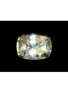 WHITE SAPPHIRE YELLOW TINTED 0.99 CTS 19040 - HIGHLY LUSTROUS GEM