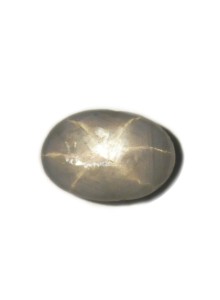 STAR SAPPHIRE GREY 3.46 CTS 19113 - GORGEOUS 6 RAY STAR