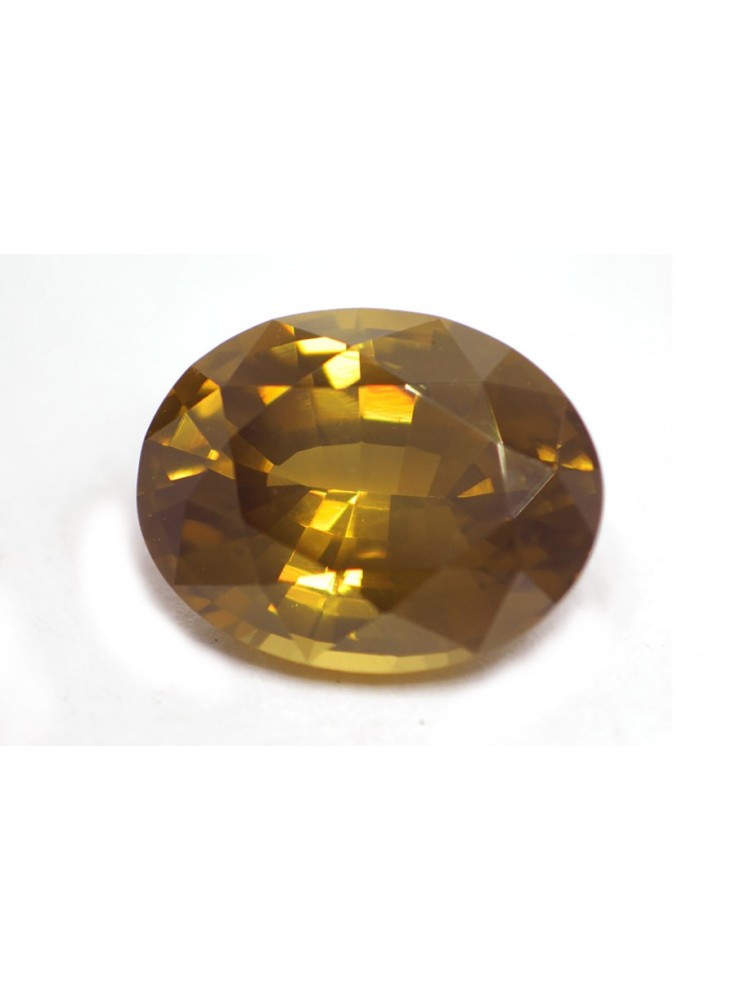 ZIRCON BROWN 3.01 CTS 19396 - HIGHLY LUSTROUS