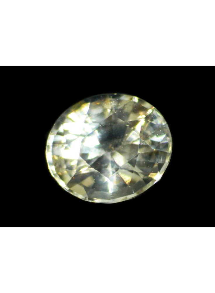 YELLOW SAPPHIRE UNHEATED 0.69 CTS 19519 - HIGHLY LUSTROUS GEM