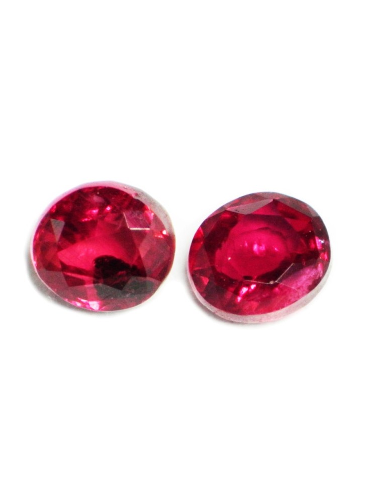RUBY PAIR DARK RED 0.49 Cts 19899 - Sri Lanka Natural Gemstone