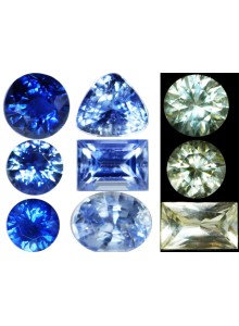 SAPPHIRE MIXED LOT 9 PIECES 2.88 CARATS 20152 Highly Lustrous Gems