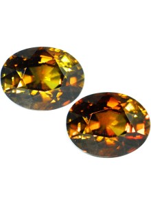 TOURMALINE COLOR CHANGE 3.11 CARATS OVAL SHAPE - 20271 Beautiful Mix of Red Yellow & Green