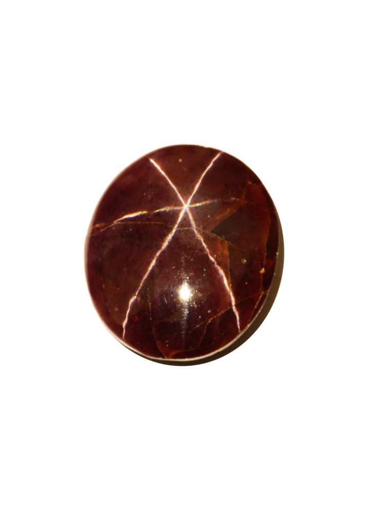 CERTIFIED GARNET 6 RAY STAR 46.37 Cts OVAL NATURAL CEYLON LOOSE GEMSTONE 20473