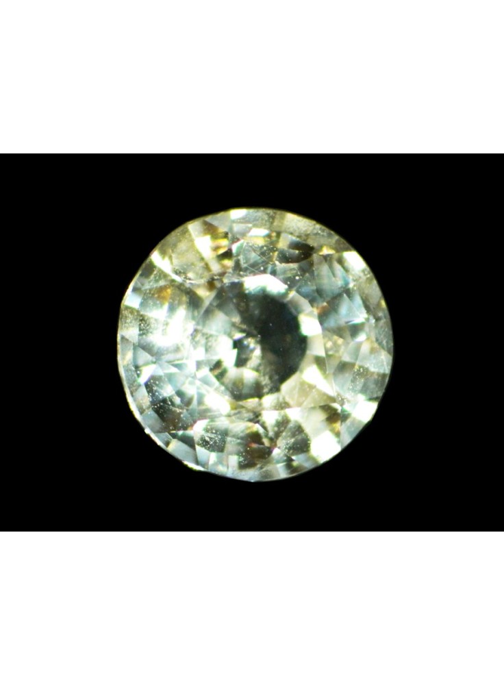 CERTIFIED YELLOW SAPPHIRE UNHEATED 0.94 Cts ROUND NATURAL SRI LANKA LOOSE GEM