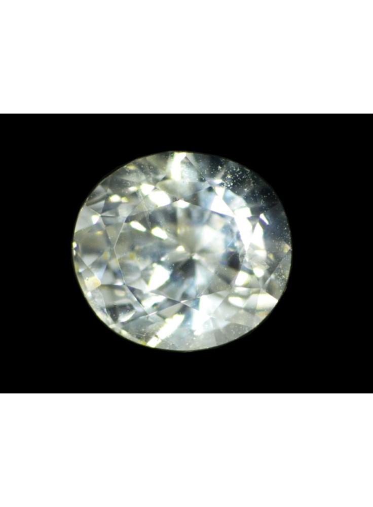 CERTIFIED WHITE SAPPHIRE UNHEATED TINT OF YELLOW 2.23 Cts NATURAL SRI LANKA GEM