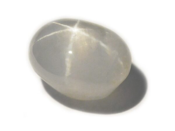 SAPPHIRE 6 RAY STAR OVAL WHITE 5.14 CTS NATURAL SRI LANKA GEM - Image 3