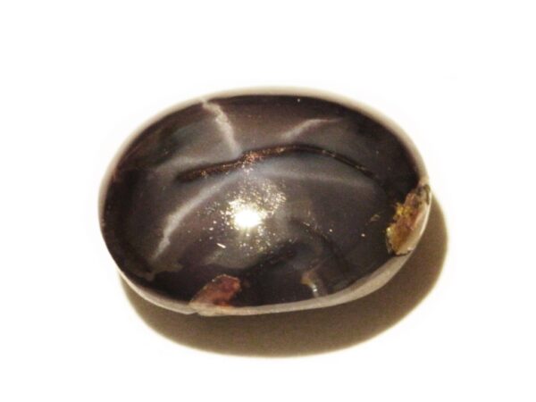 NATURAL DEEP GREY BROWN SPINEL 6 RAY STAR 4.71 CTS - LOOSE GEMSTONE - 18255