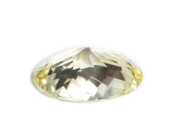 WHITE SAPPHIRE UNHEATED YELLOW TINTED HIGHLY LUSTROUS GEM FLAWLESS - Image 3