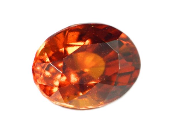 HESSONITE GARNET REDDISH ORANGE 4.30 CTS NATURAL CEYLON LOOSE GEMSTONE - Image 4