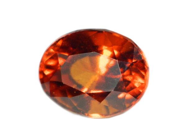 HESSONITE GARNET REDDISH ORANGE 4.30 CTS NATURAL CEYLON LOOSE GEMSTONE - Image 2