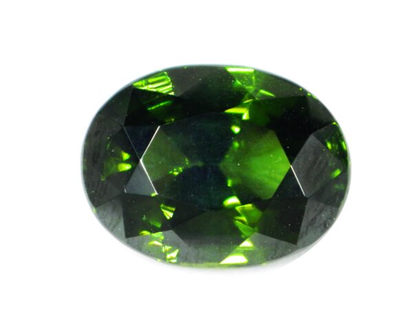 ZIRCON NATURAL DEEP GREEN 4.48 Cts 19736 - Flawless Gorgeous Deep Green - Image 4