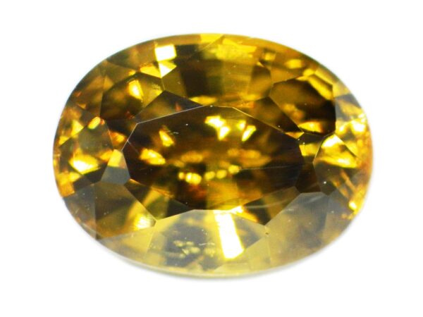 ZIRCON GOLDEN BROWN 3.64 CARATS - NATURAL SRI LANKA GEMSTONE -