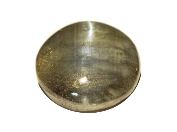 CHRYSOBERYL CATS EYE 6.91 CTS ROUND SHAPE - SRI LANKA GEM - Image 2