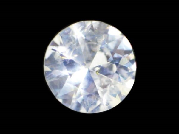 CERTIFIED WHITE SAPPHIRE UNHEATED 0.96Cts ROUND NATURAL SRI LANKA GEMSTONE 20404