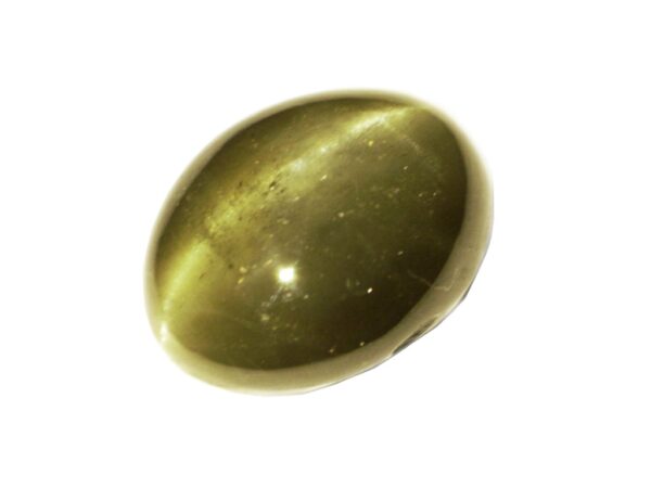 CERTIFIED CHRYSOBERYL CATS EYE DARK GREEN 3.50 Cts NATURAL CEYLON GEMSTONE 20413 - Image 2