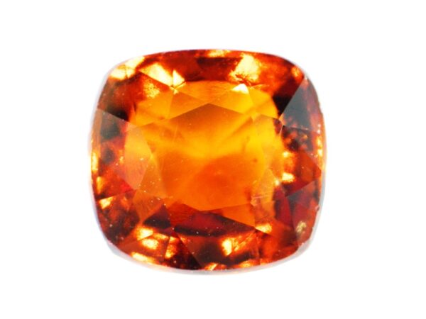 HESSONITE GARNET 4.24 CARATS CUSHION SHAPE NATURAL SRI LANKA GEMSTONE 20420