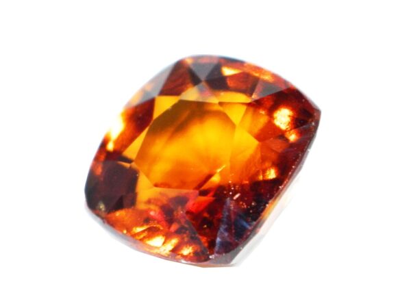 HESSONITE GARNET 4.24 CARATS CUSHION SHAPE NATURAL SRI LANKA GEMSTONE 20420 - Image 3