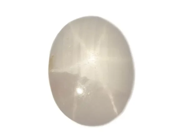 STAR SAPPHIRE LIGHT GREY OVAL 4.11 Cts NATURAL CEYLON LOOSE GEMSTONE 20453