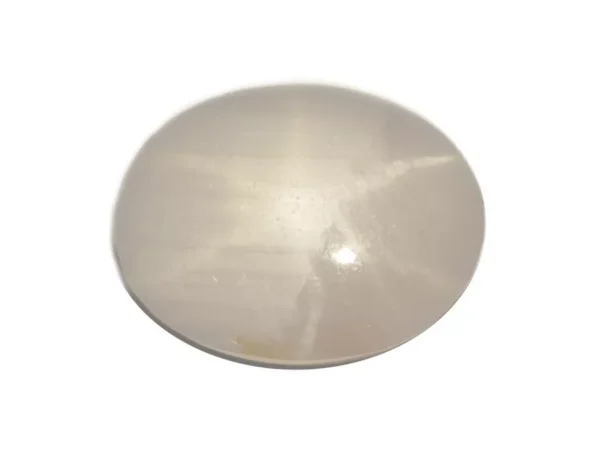 STAR SAPPHIRE LIGHT GREY OVAL 4.11 Cts NATURAL CEYLON LOOSE GEMSTONE 20453 - Image 3