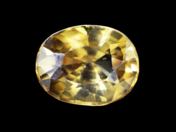 ZIRCON YELLOW NATURAL 2.85 CARATS OVAL SHAPE SRI LANKA LOOSE GEMSTONE 20532