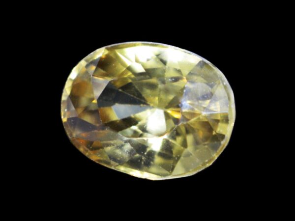 ZIRCON YELLOW NATURAL 2.85 CARATS OVAL SHAPE SRI LANKA LOOSE GEMSTONE 20532 - Image 4