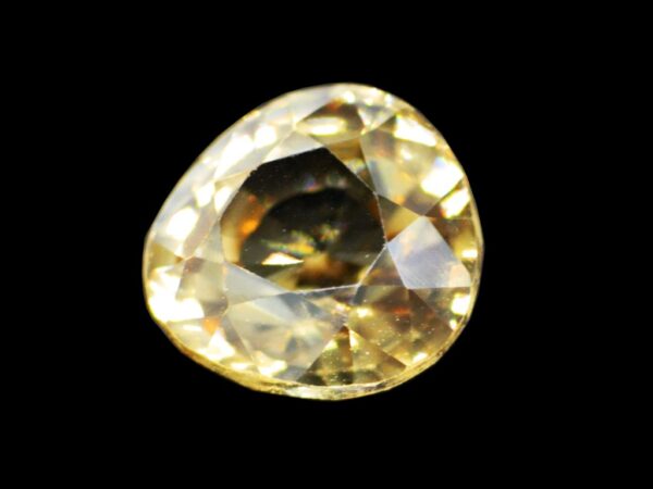 ZIRCON GOLDEN YELLOW NATURAL 3.87 Cts TRILLIANT SRI LANKA LOOSE GEMSTONE 20534 - Image 4