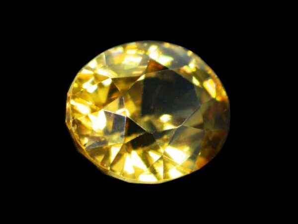 ZIRCON GOLDEN YELLOW NATURAL 4.61 Cts OVAL SHAPE SRI LANKA LOOSE GEMSTONE 20536 - Image 2