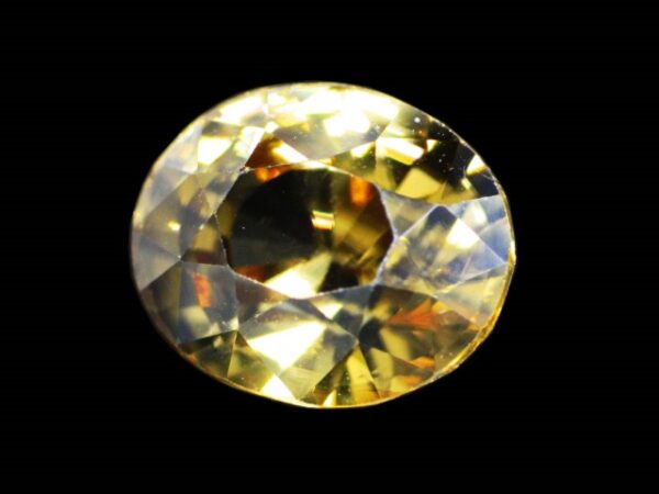 ZIRCON GOLDEN YELLOW NATURAL 4.61 Cts OVAL SHAPE SRI LANKA LOOSE GEMSTONE 20536 - Image 4