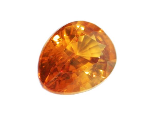 SPESSARTINE GARNET ORANGE RED 1.97 Cts PEAR NATURAL CEYLON LOOSE GEMSTONE 20576 - Image 3