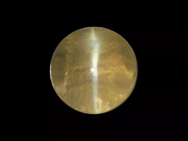 CHRYSOBERYL CATS EYE 1.94 Cts ROUND SHAPE - 20600 CEYLON NATURAL LOOSE GEMSTONE