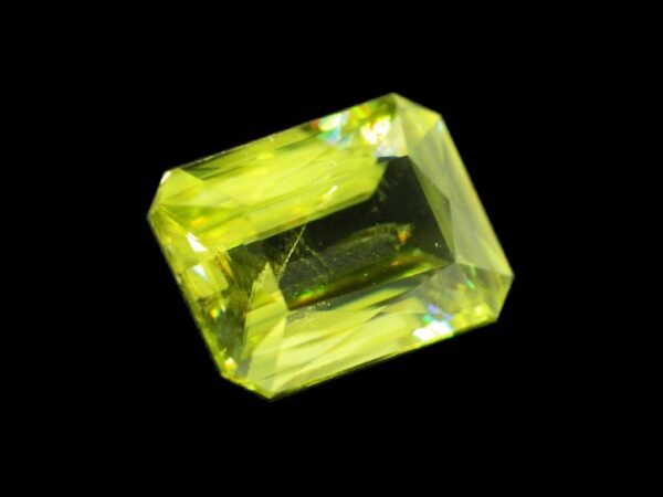 SPHEENE YELLOW GREEN 1.53 Cts OCTAGON NATURAL SRI LANKA LOOSE GEMSTONE 20644 - Image 4