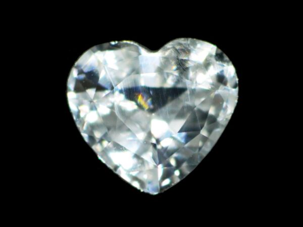 WHITE SAPPHIRE UNHEATED 1.15 Cts HEART SHAPE NATURAL SRI LANKA LOOSE GEMSTONE