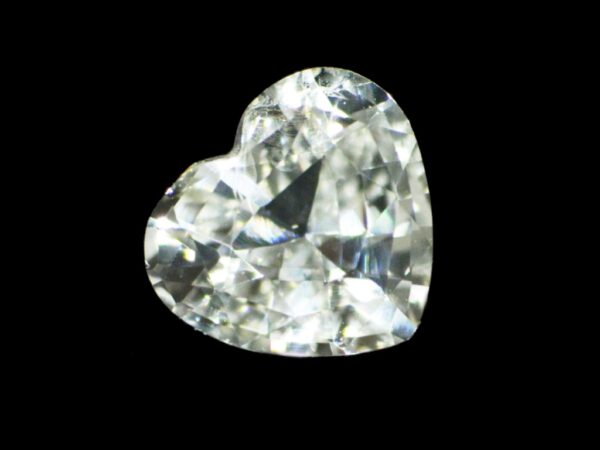 WHITE SAPPHIRE UNHEATED 1.15 Cts HEART SHAPE NATURAL SRI LANKA LOOSE GEMSTONE - Image 2