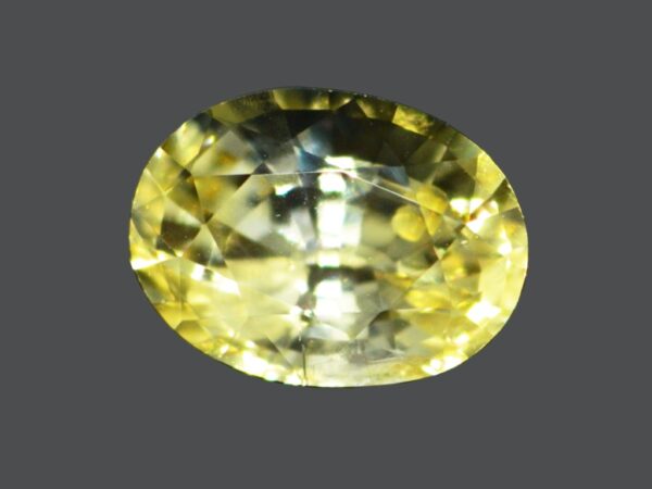 YELLOW SAPPHIRE UNHEATED 1.50 Cts OVAL SHAPE NATURAL SRI LANKA LOOSE GEMSTONE - Image 2