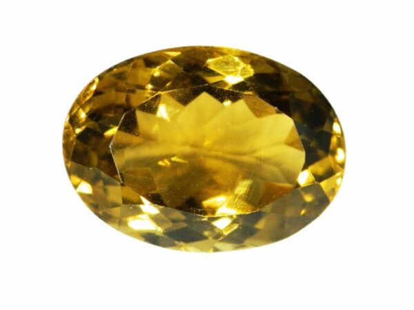 CITRINE YELLOW GREEN 13.70Cts NATURAL SRI LANKA LOOSE GEMSTONE - 20784