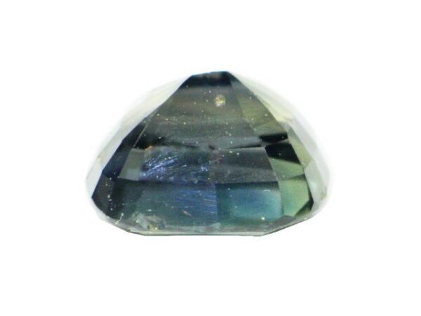 SAPPHIRE BLUE GREEN 1.03 Cts OVAL DARK GREY NATURAL CEYLON LOOSE GEMSTONE 21052 - Image 3