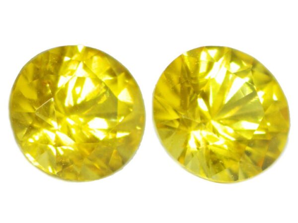 YELLOW SAPPHIRE PAIR 1.38 CTS - NATURAL SRI LANKA LOOSE GEMSTONES - Image 2