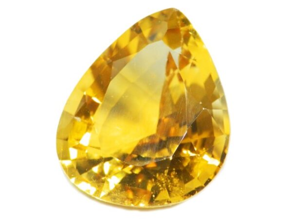 GOLDEN CITRINE PEAR SHAPE 24.09 CARATS NATURAL SRI LANKA GEMSTONE - 21184 - Image 2