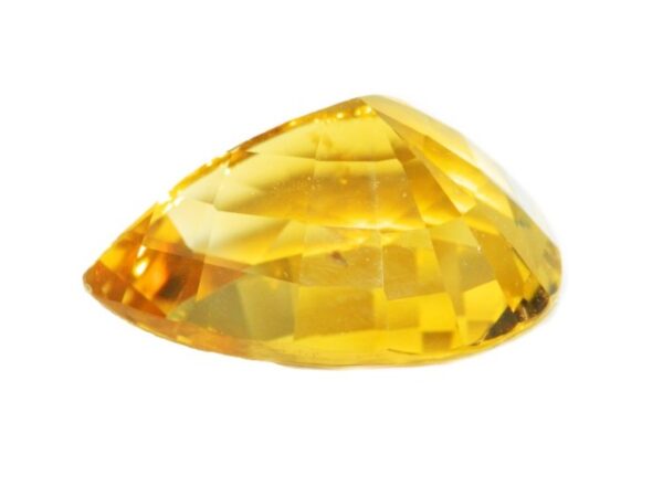 GOLDEN CITRINE PEAR SHAPE 24.09 CARATS NATURAL SRI LANKA GEMSTONE - 21184 - Image 3