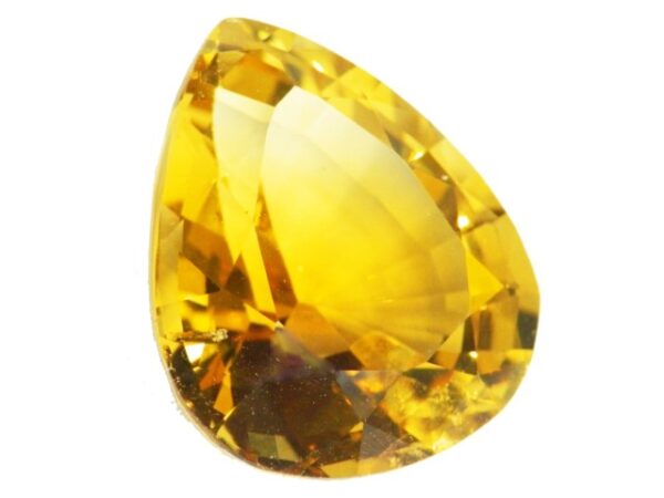 GOLDEN CITRINE PEAR SHAPE 24.09 CARATS NATURAL SRI LANKA GEMSTONE - 21184 - Image 4