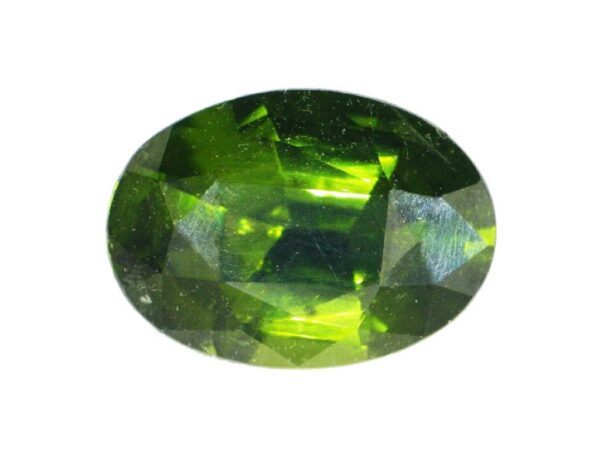 ZIRCON DEEP GREEN 3.62 CTS CEYLON NATURAL GEMSTONE 10.80 x 8.15