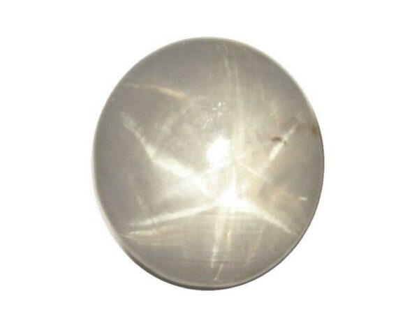 STAR SAPPHIRE LIGHT GRAY 7.94 Cts NATURAL STUNNING 6 RAY STAR GEM - Image 3